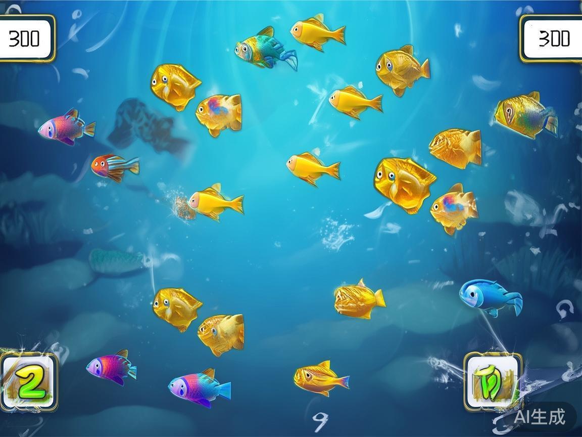 鱼类类型与分值
游戏中存在多种鱼类，常见的有普通